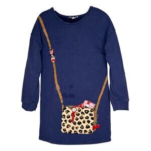 Little Marc Jacobs Navy Blue Purse Mini Dress Size 5